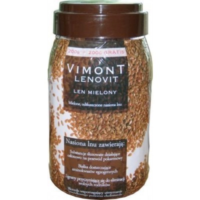 Miniaturka artykułu - VIMONT LENOVIT Len mielony, 400g 