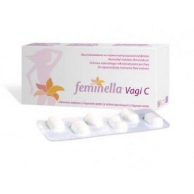 Miniaturka artykułu - FEMINELLA VAGI C - 6 tabletek dopochwowych 