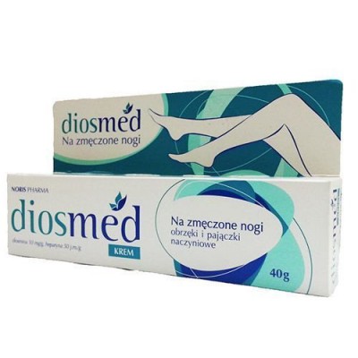Miniaturka artykułu - DIOSMED Krem na zmęczone nogi - 40 g