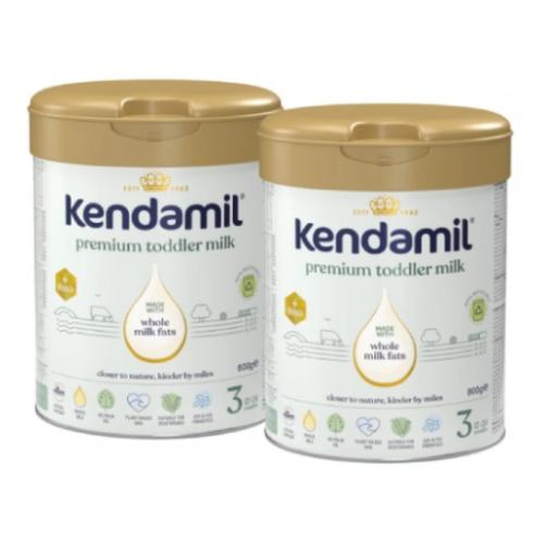Kendamil Premium 3 HMO+ Produkt w proszku na bazie białka krowiego powyżej 1 roku życia, 2x800g