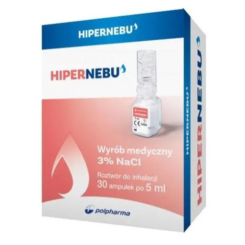 Miniaturka artykułu - Hipernebu 3% Roztw&oacute;r do inhalacji - 30ampuł.