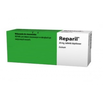 Miniaturka artykułu - DELFARMA REPARIL 20 mg - 40 tabletek IMPORT R&Oacute;WNOLEGŁY