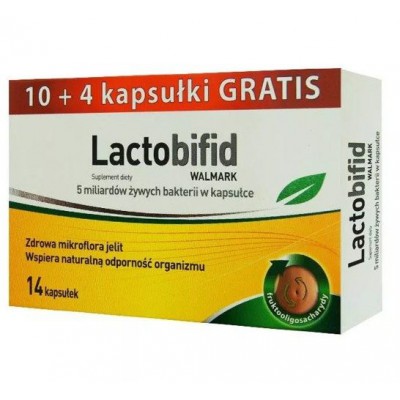 Miniaturka artykułu - LACTOBIFID, 14 (10+4) kapsułek