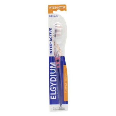 Miniaturka artykułu - ELGYDIUM INTER-ACTIVE średnia (Medium) Szczoteczka do zęb&oacute;w - 1 szt.