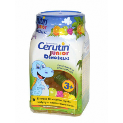 Miniaturka artykułu - CERUTIN JUNIOR Dinożelki Żelki - 240 g