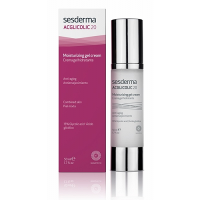 Miniaturka artykułu - SESDERMA ACGLICOLIC 20 Krem Żel nawilżający, 50 ml