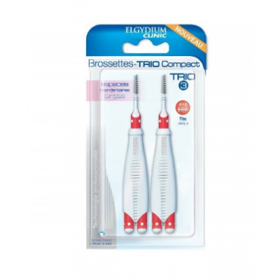 Miniaturka artykułu - Elgydium Clinic Trio 3 Compact szerokie przestrzenie międzyzębowe - 1 sztuka (2882)