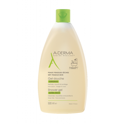 Miniaturka artykułu - A-DERMA Ultra Bogata Konsystencja żel pod prysznic, 500 ml