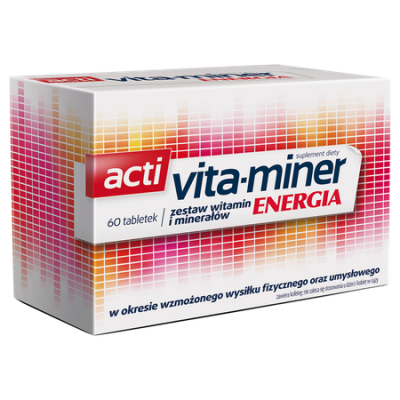 Miniaturka artykułu - Vita-miner Energia - 60 tabletek