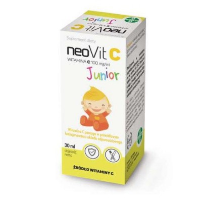 Miniaturka artykułu - NeoVit C Junior krople - 30 ml (22180)