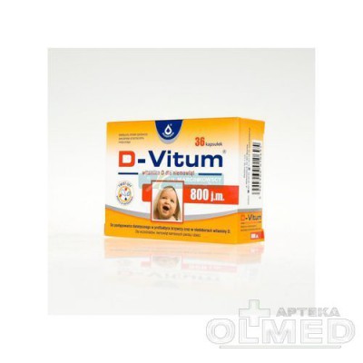 Miniaturka artykułu - D-VITUM 800 j.m. - 36 kapsułek twist-off
