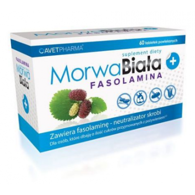 Morwa Biała + Fasolamina - 60 tabletek