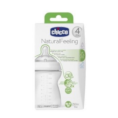 Miniaturka artykułu - CHICCO NaturalFeeling Butelka Step Up New 4m+ - 250 ml