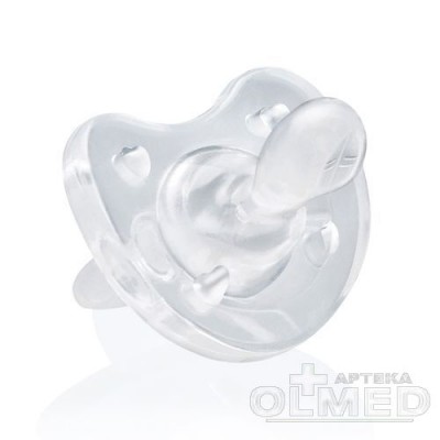 Miniaturka artykułu - CHICCO smoczek ortodontyczny PhysioSoft 12m+ (bezbarwny) - 1 sztuka