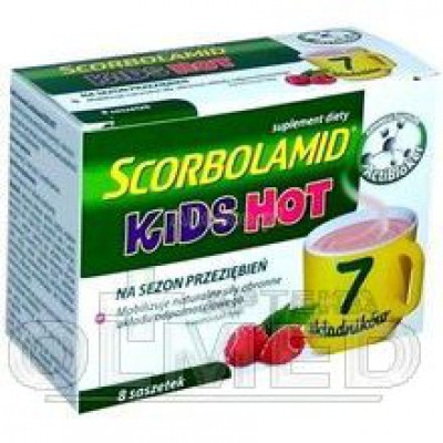 Miniaturka artykułu - Scorbolamid KIDS Hot - 8 saszetek