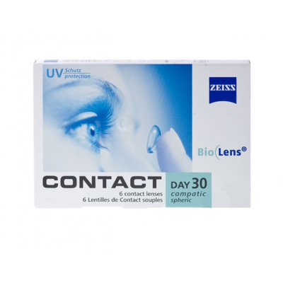 Zdjęcie produktu - ZEISS contact DAY30 compatic spheric soczewka 30 dniowa - 6 sztuk