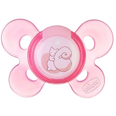 Miniaturka artykułu - CHICCO PhysioComfort smoczek 0m+ r&oacute;żowy - 1 sztuka 
