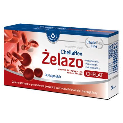 Chellaflex Żelazo - 36 kapsułek