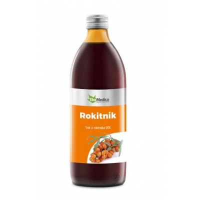 Miniaturka artykułu - Rokitnik sok 100% EkaMedica - 500 ml