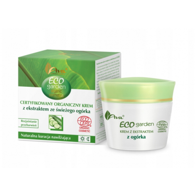 Miniaturka artykułu - AVA ECO GARDEN Krem ekstrakt ze świeżego og&oacute;rka, 50ml  