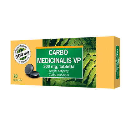 Miniaturka artykułu - CARBO VP węgiel aktywowany - 20 tabletek