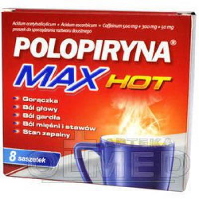 Miniaturka artykułu - Polopiryna Max Hot - 8 saszetek