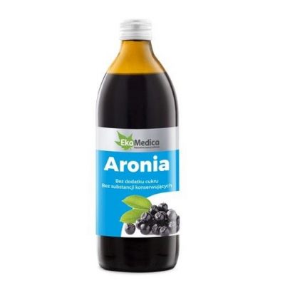 Miniaturka artykułu - EkaMedica Aronia 100% Sok - 500 ml