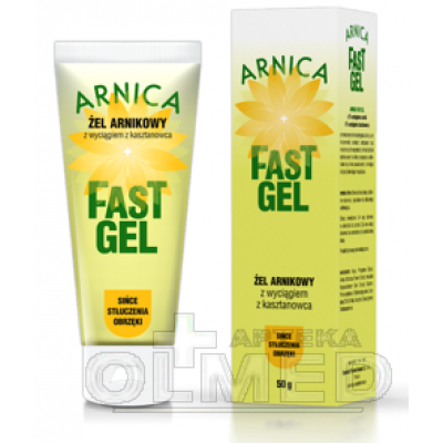 Miniaturka artykułu - Arnica Fast Gel Żel arnikowy z wyciągiem z kasztanowca - 50 g