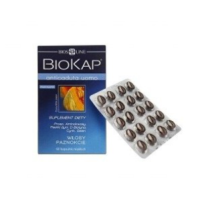 Miniaturka artykułu - BIOKAP ANTICADUTA Uomo - 60 kapsułek