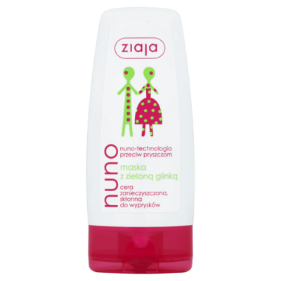 Miniaturka artykułu - ZIAJA NUNO Maska z zieloną glinką, 60 ml