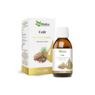 Miniaturka artykułu - EkaMedica Cedr olej z orzech&oacute;w cedrowych- 100 ml
