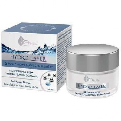 Miniaturka artykułu - AVA HYDRO LASER Krem regenerujący na noc, 50 ml 