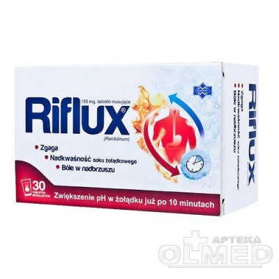Miniaturka artykułu - Riflux 150 mg - 30 tabletek musujących
