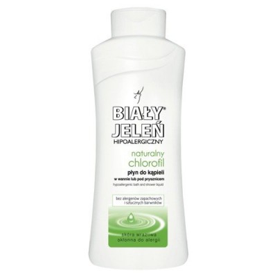 Miniaturka artykułu - BIAŁY JELEŃ Płyn do kąpieli z naturalnym chlorofilem - 750 ml