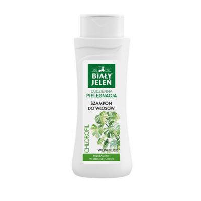 Miniaturka artykułu - BIAŁY JELEŃ Szampon z chlorofilem do włosów tłustych, 300 ml