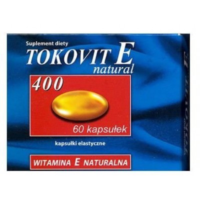 Miniaturka artykułu - Tokovit E natural 400 j.m. -  60 kapsułek