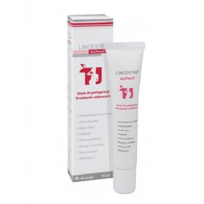 Miniaturka artykułu - LINODERM MAMA Krem do pielęgnacji brodawek sutkowych - 15 ml (26579)