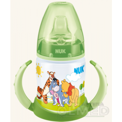 NUK Butelka FIRST CHOICE Kubuś Puchatek 6-18m zielona (10.743.348) - 150 ml