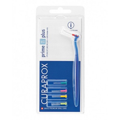 Miniaturka artykułu - CURAPROX CPS 06-011 Prime Plus 5 szczoteczek + uchwyt UHS 451 - 1 zestaw 
