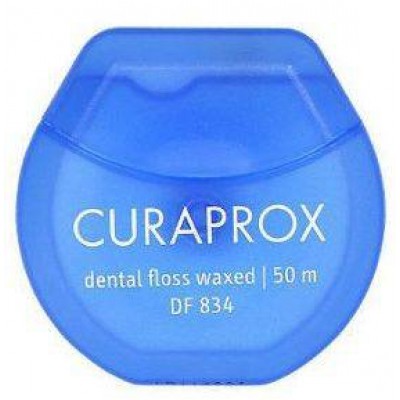 Miniaturka artykułu - CURAPROX dental floss waxed DF 834 Woskowana nić dentystyczna - 50 m