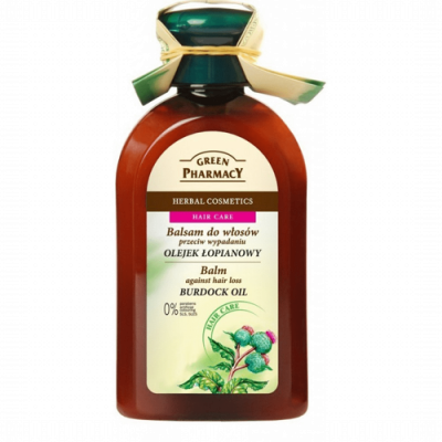 Miniaturka artykułu - GREEN PHARMACY Balsam do włos&oacute;w Olejek łopianowy - 300 ml