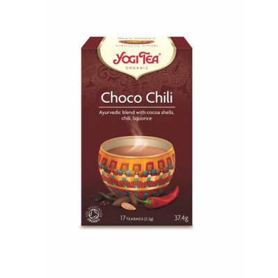 Miniaturka artykułu - YOGI TEA Choco chili Czekoladowa chili, 17 saszetek