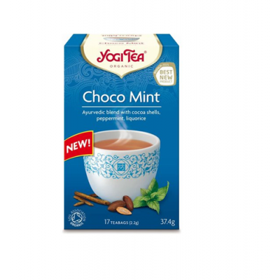 Miniaturka artykułu - YOGI TEA Choco mint Czekoladowo-miętowa, 17 saszetek