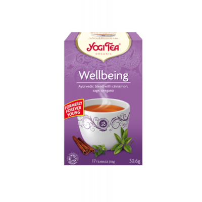 Miniaturka artykułu - YOGI TEA Wellbeing Pełnia życia, 17 saszetek (27260)