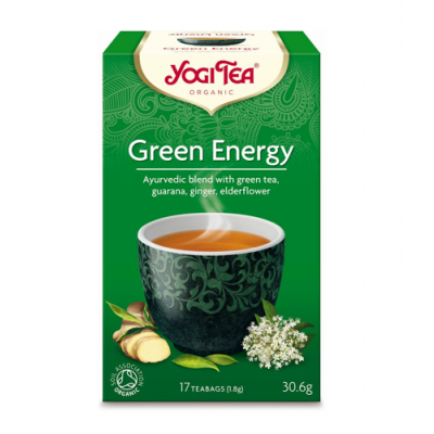 Miniaturka artykułu - YOGI TEA Green energy Zielona energia, 17 saszetek