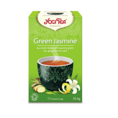 Miniaturka artykułu - YOGI TEA Green jasmine Zielona jaśminowa, 17 saszetek