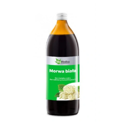 Miniaturka artykułu - Morwa Biała 99,8% sok - 1000 ml