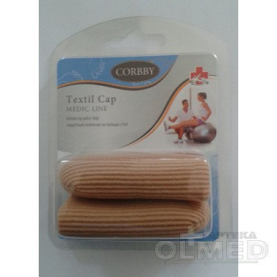 Miniaturka artykułu - CORBBY TEXTIL CAP osłona na palce st&oacute;p rozmiar S - 2 sztuki