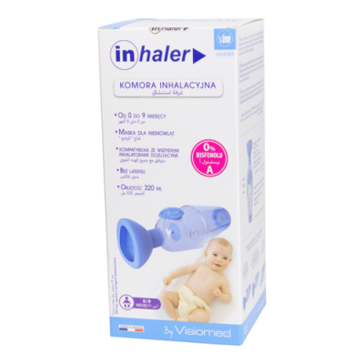 Miniaturka artykułu - Komora inhalacyjna INHALER z maską 0-9m - 320 ml