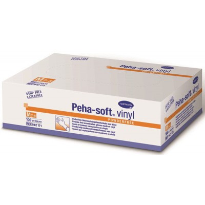 Miniaturka artykułu - Rękawice PEHA-SOFT VINYL rozmiar S - 100 sztuk